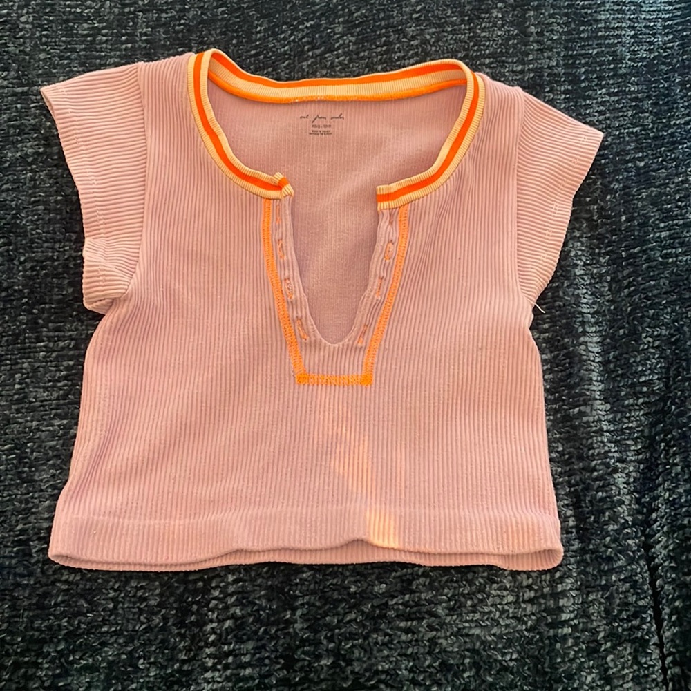 Purple and Orange Out From Under Top